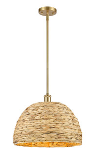 Ballston One Light Pendant in Satin Gold (405|516-1S-SG-RBD-16-NAT) Ballston One Light Pendant in Satin Gold (405|516-1S-SG-RBD-16-NAT)