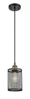 Downtown Urban LED Pendant in Black Antique Brass (405|516-1P-BAB-M18-BK)