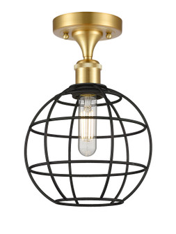 Ballston LED Semi-Flush Mount in Satin Gold (405|516-1C-SG-CE-8-BK)