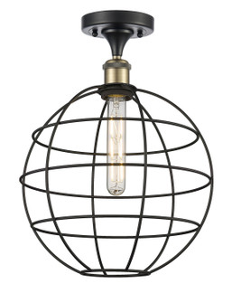 Ballston LED Semi-Flush Mount in Black Antique Brass (405|516-1C-BAB-CE-12-BK)