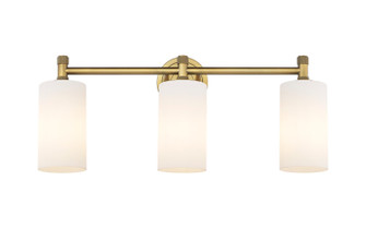 Downtown Urban LED Bath Vanity in Brushed Brass (405|434-3W-BB-G434-7WH)