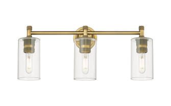 Downtown Urban LED Bath Vanity in Brushed Brass (405|434-3W-BB-G434-7CL)