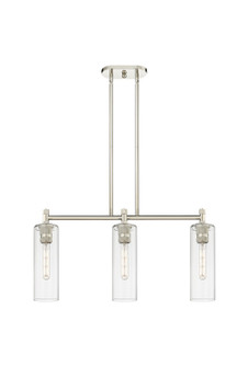 Downtown Urban LED Island Pendant in Polished Nickel (405|434-3I-PN-G434-12CL)