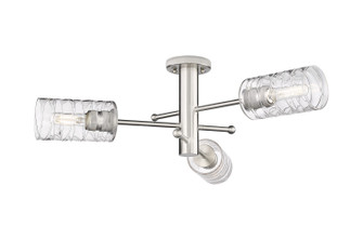Downtown Urban LED Flush Mount in Satin Nickel (405|434-3F-SN-G434-7DE)