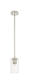 Downtown Urban LED Pendant in Polished Nickel (405|434-1S-PN-G434-7CL)
