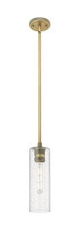 Downtown Urban LED Pendant in Brushed Brass (405|434-1S-BB-G434-12SDY)