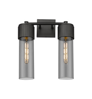 Downtown Urban LED Bath Vanity in Matte Black (405|428-2W-BK-G428-12SM) Downtown Urban LED Bath Vanity in Matte Black (405|428-2W-BK-G428-12SM)