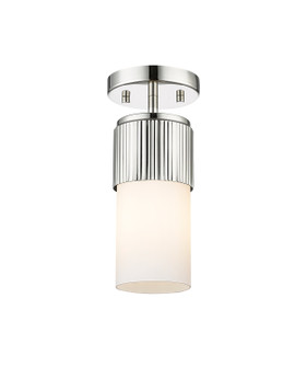 Downtown Urban LED Flush Mount in Polished Nickel (405|428-1F-PN-G428-7WH)