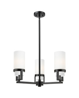 Downtown Urban LED Pendant in Matte Black (405|426-3CR-BK-G426-8WH)