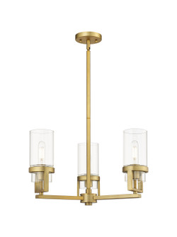 Downtown Urban LED Pendant in Brushed Brass (405|426-3CR-BB-G426-8CL)