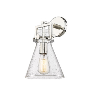 Downtown Urban One Light Wall Sconce in Satin Nickel (405|411-1W-SN-G411-8CL)