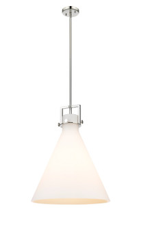 Newton One Light Pendant in Polished Nickel (405|411-1SL-PN-G411-18WH)