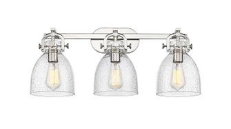 Downtown Urban Three Light Bath Vanity in Polished Nickel (405|410-3W-PN-G412-7SDY)