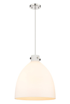 Downtown Urban Three Light Pendant in Polished Nickel (405|410-3PL-PN-G412-18WH)