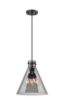 Downtown Urban Three Light Pendant in Matte Black (405|410-3PL-BK-G411-16SM)