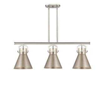 Downtown Urban Three Light Island Pendant in Satin Nickel (405|410-3I-SN-M411-10SN)