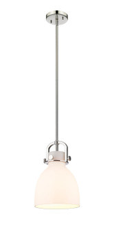 Downtown Urban One Light Pendant in Polished Nickel (405|410-1SS-PN-G412-8WH) Downtown Urban One Light Pendant in Polished Nickel (405|410-1SS-PN-G412-8WH)