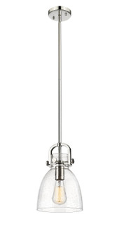 Downtown Urban One Light Pendant in Polished Nickel (405|410-1SS-PN-G412-8SDY)