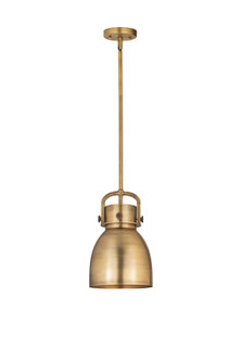 Downtown Urban One Light Pendant in Brushed Brass (405|410-1SS-BB-M412-8BB)