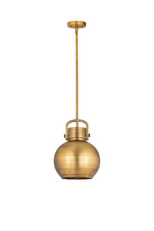 Downtown Urban One Light Pendant in Brushed Brass (405|410-1SM-BB-M410-10BB)