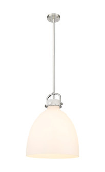 Downtown Urban One Light Pendant in Satin Nickel (405|410-1SL-SN-G412-16WH)