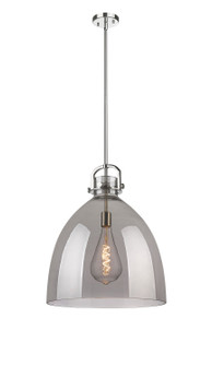 Downtown Urban One Light Pendant in Polished Nickel (405|410-1SL-PN-G412-18SM)