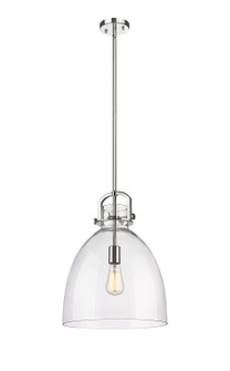 Downtown Urban One Light Pendant in Polished Nickel (405|410-1SL-PN-G412-14CL)