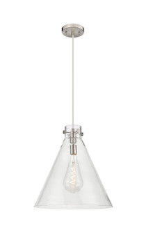 Downtown Urban One Light Pendant in Satin Nickel (405|410-1PL-SN-G411-18CL)