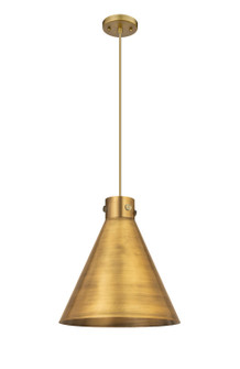 Downtown Urban One Light Pendant in Brushed Brass (405|410-1PL-BB-M411-16BB)