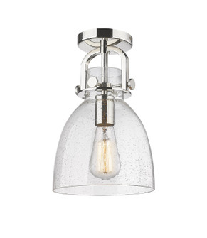 Downtown Urban One Light Flush Mount in Polished Nickel (405|410-1F-PN-G412-8SDY)