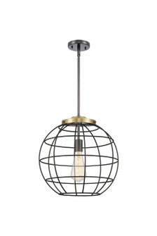 Essex One Light Pendant in Black Antique Brass (405|221-1S-BAB-CE-16-BK)