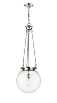 Essex One Light Pendant in Polished Nickel (405|221-1P-PN-G202-14)