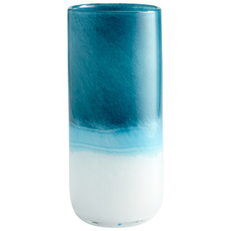 Turquoise Cloud Vase in Blue And White (208|05876)