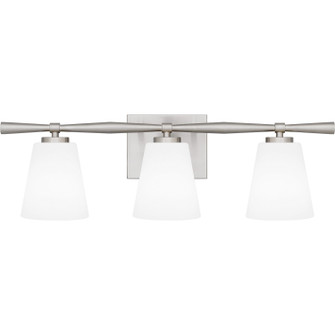Brindley Three Light Bath in Brushed Nickel (10|BID8623BN)