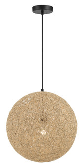 Entwined One Light Pendant in Coal Black (42|P5570-66A)