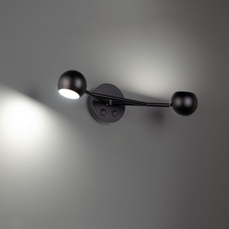 Duplex LED Bed Task Light in Black (34|BL-67320-BK)