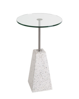 Noelle Table Top-Box 1 of 2 in Brushed Steel and Light Terazzo Base (87|65097BSTZ-A)