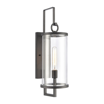 Hopkins One Light Outdoor Wall Sconce in Charcoal Black (45|89493/1)