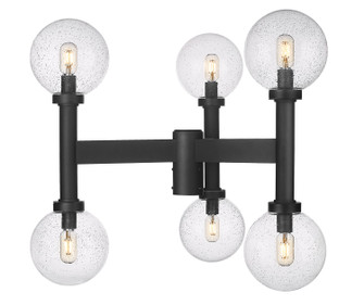 Laurent Six Light Outdoor Post Mount Fixture in Black (224|599MP6-BK)
