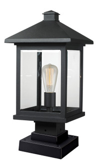 Portland One Light Outdoor Pier Mounted Fixture in Black (224|531PHBS-SQPM-BK)