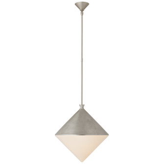 Sarnen LED Pendant in Burnished Silver Leaf (268|ARN 5357BSL-WG)