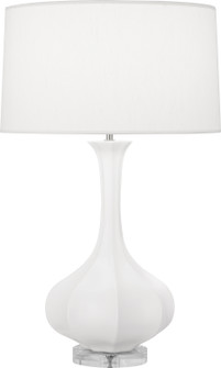 Pike One Light Table Lamp in Matte Lily Glazed Ceramic w/Lucite (165|MLY96)