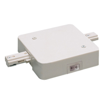 Track Syst & Comp-1 Cir In-Line Feed W/ Circuit Limiter, 14 Amps, 1 Circuit Track in White (167|NT-358W/14A)