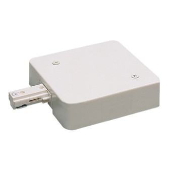 Track Syst & Comp-1 Cir T-Bar Live End Feed W/ Current Limiter, 14 Amps, 1 Circuit Track in White (167|NT-348W/14A)