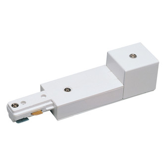 Track Syst & Comp-2 Cir Live End Conduit Feed, 2 Circuit Track, Left Polarity in White (167|NT-2328W/L)