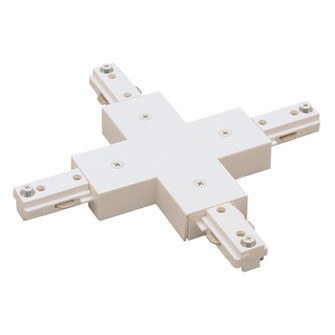 Track Syst & Comp-2 Cir X Connector, 2 Circuit Track, Right Polarity in White (167|NT-2315W)