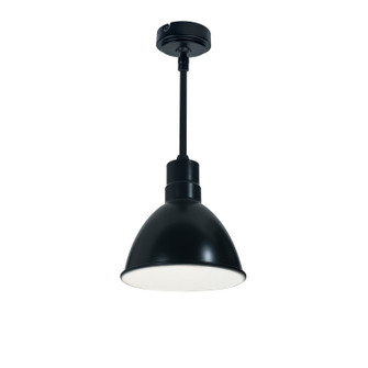 LED Rlm Stem Mounted LED Shade in Black Outer / White Inner (167|NRLM-8ST1840BWLE4/84)