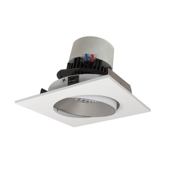 LED Pearl Adjustable Trim in Haze Reflector / Matte Powder White Flange (167|NPR-4SCCDXHZMPW)