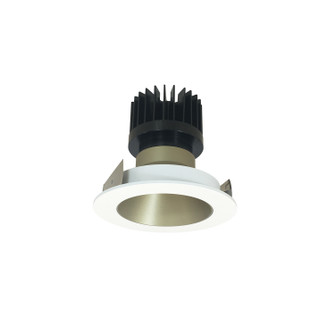 Reflector Non-Adjustable Trim in Champagne Haze Reflector / Matte Powder White Flange (167|NIO-4RNDC40XCHMPW/HL)