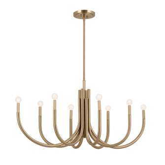 Odensa Eight Light Chandelier in Champagne Bronze (12|52553CPZ)